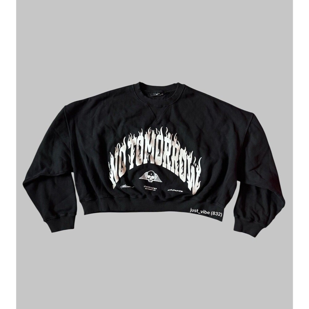Civil Regime Burning Time Scarlett Crewneck No Tomorrow Women’s Size Large NWOT